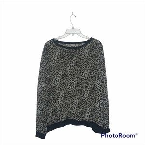 Chico’s size 3 sheer animal print shirt